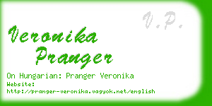 veronika pranger business card